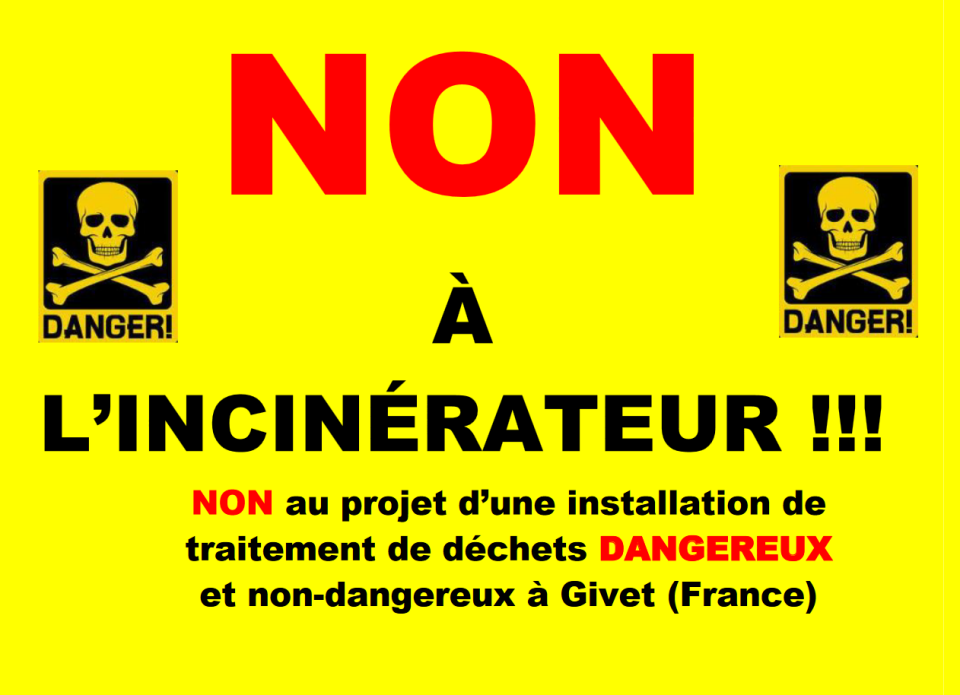 Givet dit non au projet d'incinerateur de produits toxiques